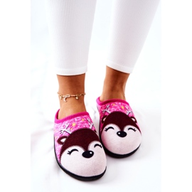 WJ1 Warm slippers Reindeer Pink Taffy 1