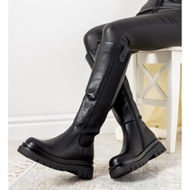 Black insulated women's boots Inan 1