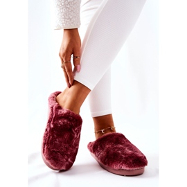 WJ1 Warm Pink Fur Slippers 2