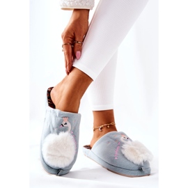 Warm slippers Blue Rey's swan 1