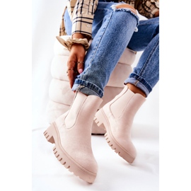 PS1 Suede Warm Boots Light Beige Tozzi 1