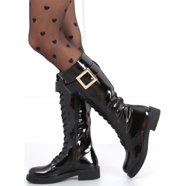 Patent leather boots Beth BLACK-1 2