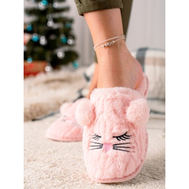 Evento Warm slippers pink 1 Evento Warm slippers pink 1