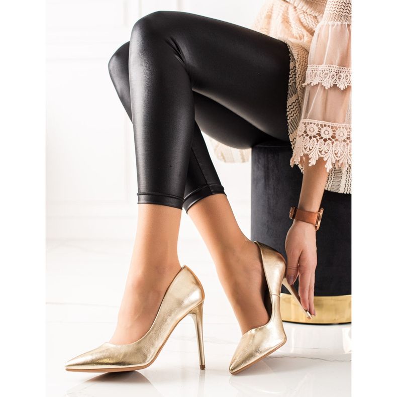 Seastar Stylish high heels golden 2