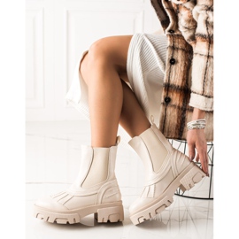 Seastar Beige slip-on boots 2