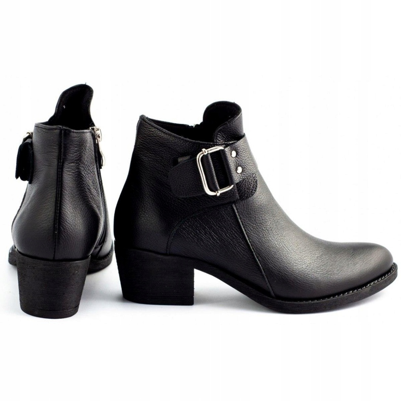 Olivier Black face leather boots 4
