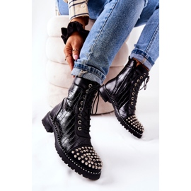 WT1 Black Sorela boots with zippers 1