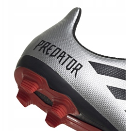 Adidas Predator 19.4 FxG Jr G25822 football boots silver 4