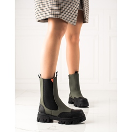 Seastar Workery Fashion boots black khaki 1 Seastar Workery Fashion boots black khaki 1