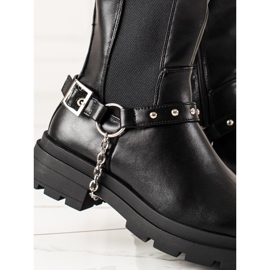 Sixth Sense Boots On The Platform With Ornament black 1