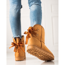 TRENDI Mukluki With A Bow yellow 1