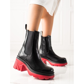 Seastar Boots With Colorful Platform black 1