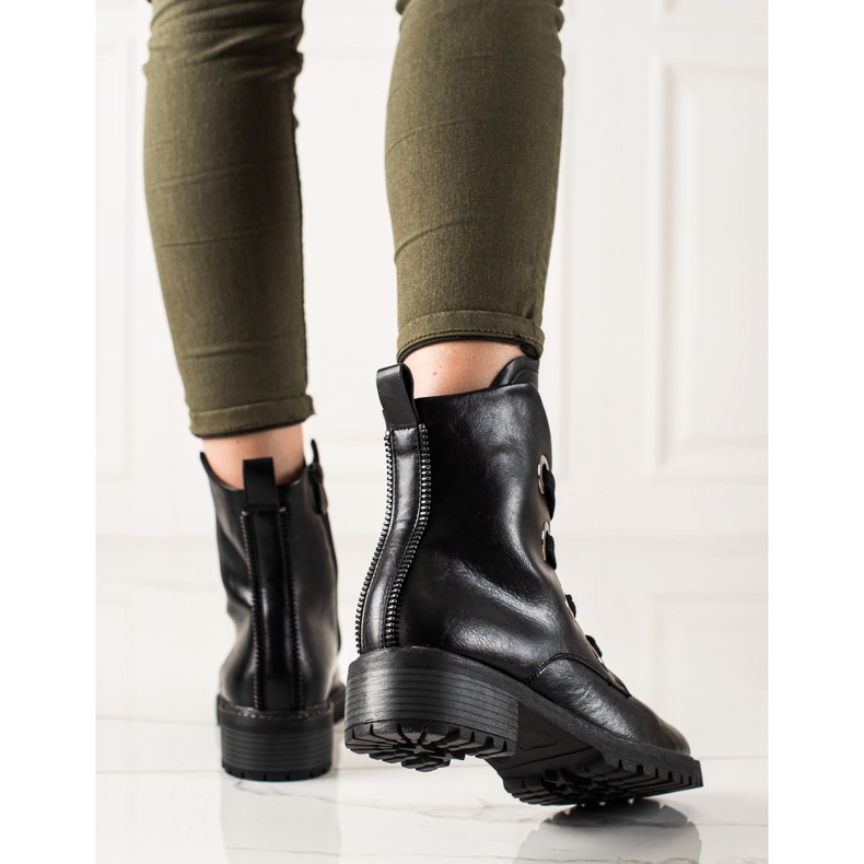 VINCEZA lace-up boots black 1