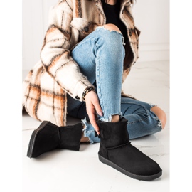 TRENDI Black Suede Mukluki 1