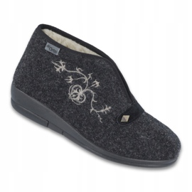 Dr.ORTO Befado women's slippers with sheep fur 031d028 gray grey 1