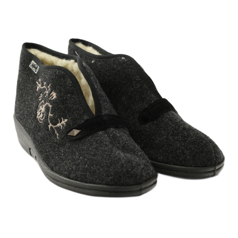 Dr.ORTO Befado women's slippers with sheep fur 031d028 gray grey 5