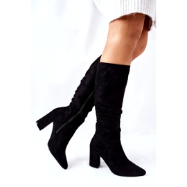 Vinceza Black Dorelle Suede Black Boots 3