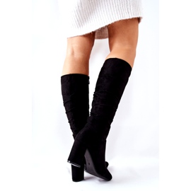 Vinceza Black Dorelle Suede Black Boots 4