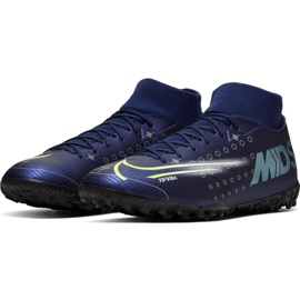 Nike Mercurial Superfly 7 Academy Mds Tf M BQ5435 401 football shoe navy blue 3