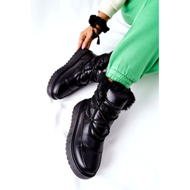 S.Barski Black Gordian Women's Black Warm Snow Boots 4