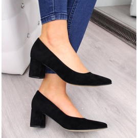 Pumps on the Juma W CIT2711D suede pillar black 2