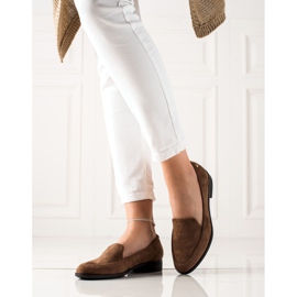 M.Daszyński Elegant suede loafers brown 2