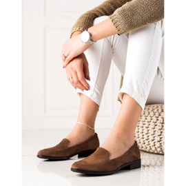 M.Daszyński Elegant suede loafers brown 1