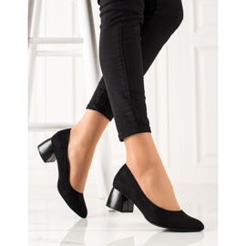 M.Daszyński Black Pumps On Low Heels 1