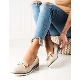 M.Daszyński Wedge Ballerina With Bow beige 1