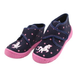 Befado children's shoes 538P015 navy blue pink 3