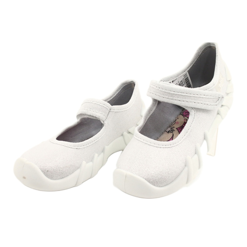 Befado children's silver speedy shoes 109P222 white 3
