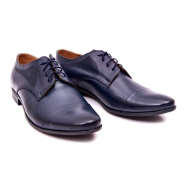 Bednarek Polish Shoes Men's Leather Slippers Bednarek Navy Blue 1