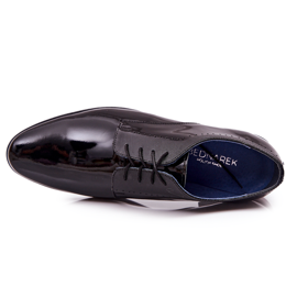 Bednarek Polish Shoes Elegant Lacquered Leather Shoes Bednarek 724 Black 1