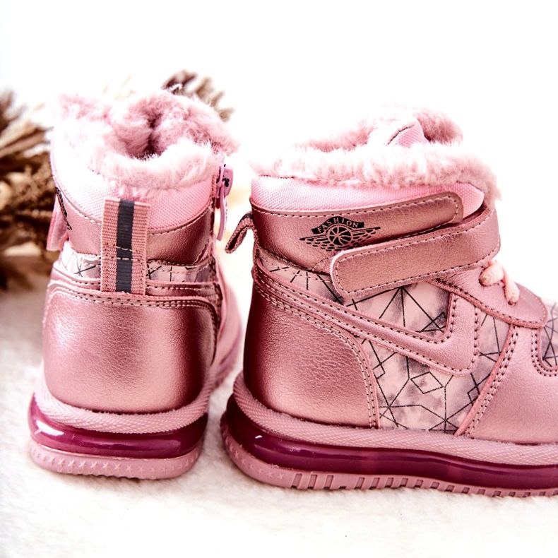 PJ2 Children's Warm Snow Boots Pink Shirinell 3