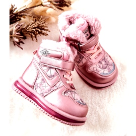 PJ2 Children's Warm Snow Boots Pink Shirinell 4
