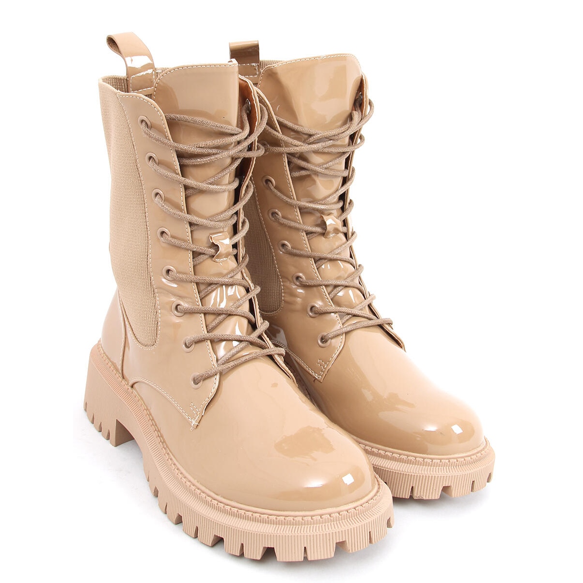 Beige 2024 military boots