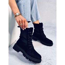 Military boots with a sock upper Nevada Black 1