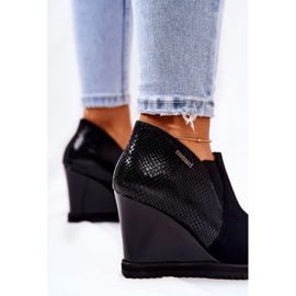 Boots On Wedge Animal Pattern Monnari 0990-020 Black 2