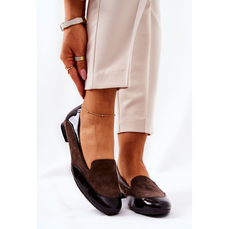 BM Leather Monnari Ballerinas 0920-017 Brown 1