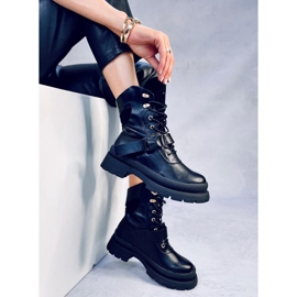 Ahne Black military boots 2 Ahne Black military boots 2