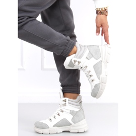 Brita LT.GRAY high-top sneakers white grey 1
