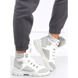 Brita LT.GRAY high-top sneakers white grey 2