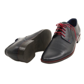 Olivier Men's formal shoes 286 navy blue red 3