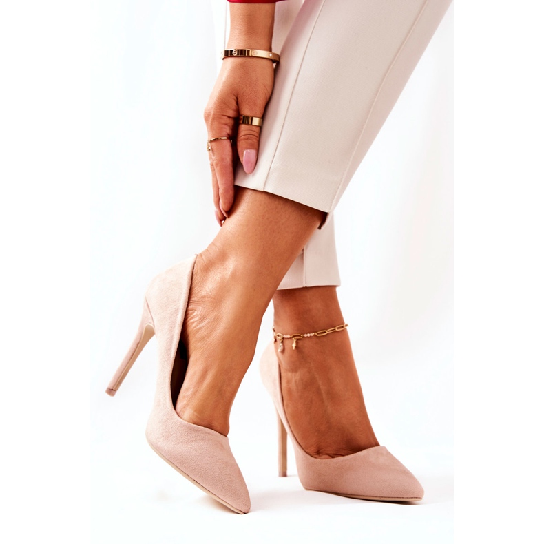 WS1 Suede High Heels Beige Melany 2 WS1 Suede High Heels Beige Melany 2