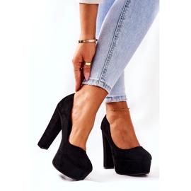 WS1 Suede Pumps On The Black Bemiso Platform 2