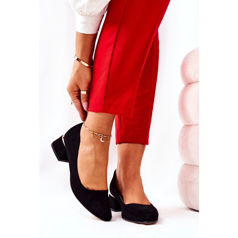 Lewski Shoes Suede Pumps Lewski 3118 Black 1 Lewski Shoes Suede Pumps Lewski 3118 Black 1