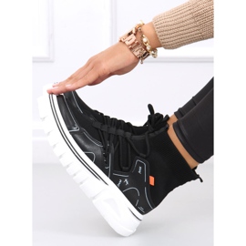 Malin Black sock sports shoes 1