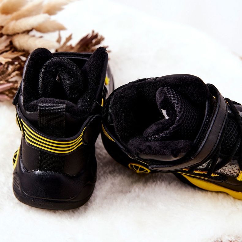 PJ2 Children's Black Warm Snow Boots Herry yellow 2 PJ2 Children's Black Warm Snow Boots Herry yellow 2