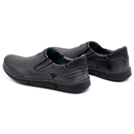 Polbut Men's slip-on shoes J51 gray black grey 4