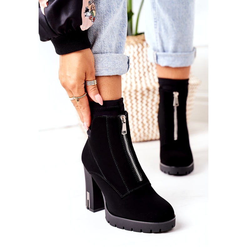 PS1 Black Warm Boots On A Heel Wonder Woman 3